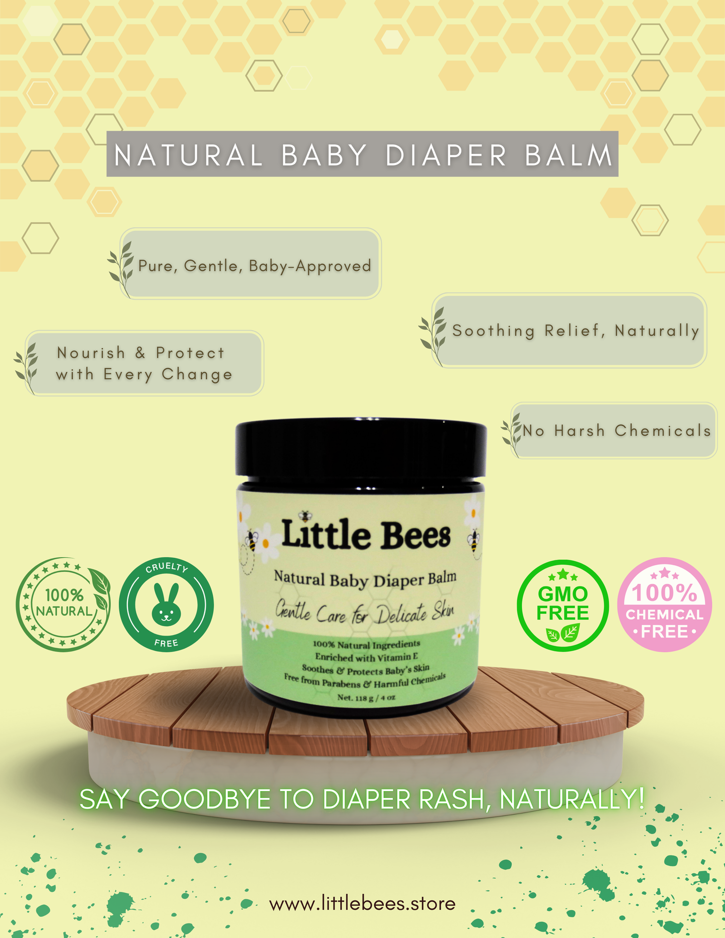 Natural Baby Diaper Balm
