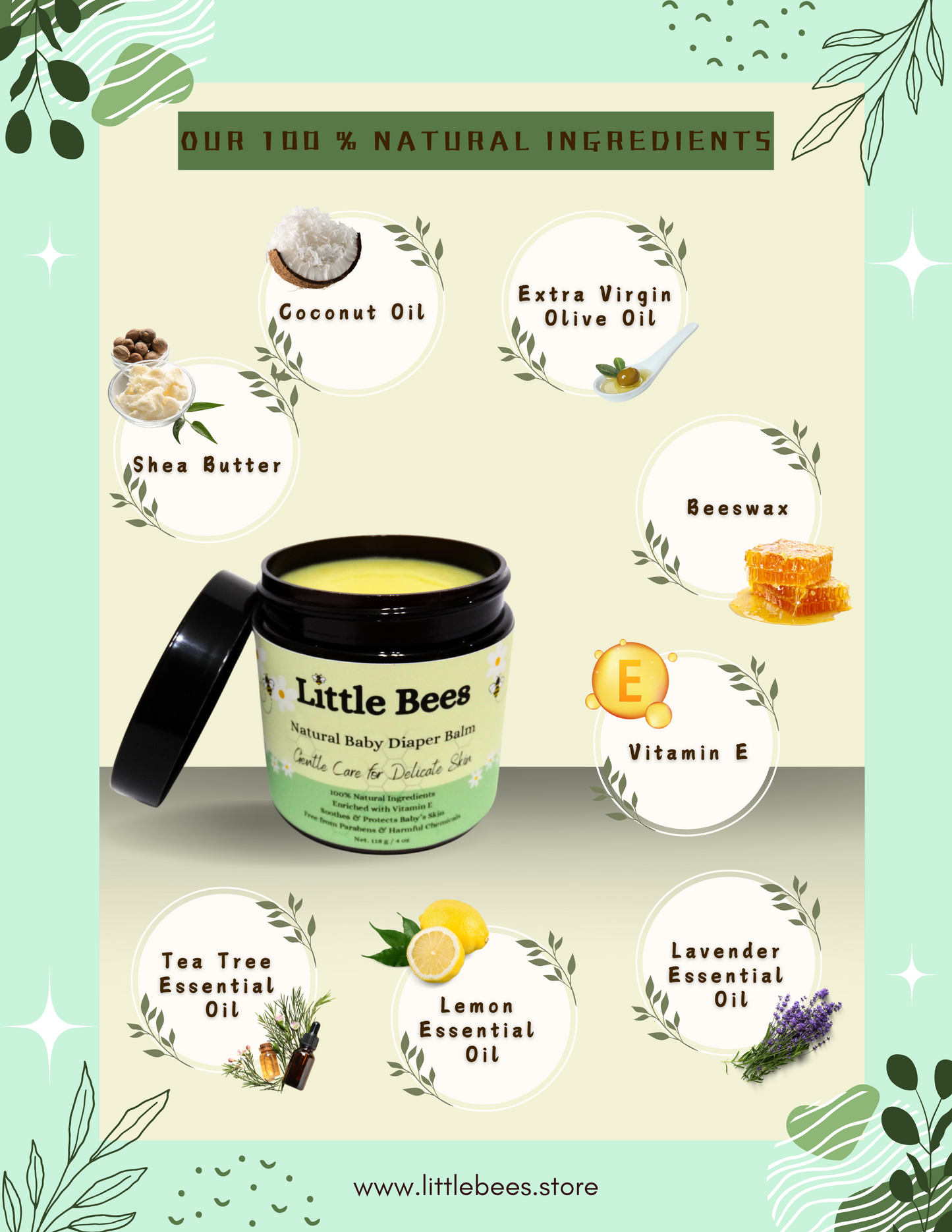 Natural Baby Diaper Balm